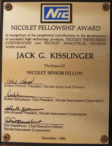 fellow award plaque